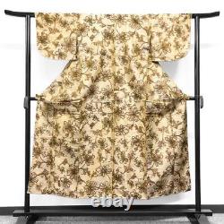 Kimono en soie Meisen avec motif floral japonais 024W