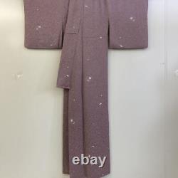 Kimono japonais à motif fin en soie pure vintage antique Japon 233