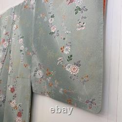 Kimono japonais en soie pure à motif fin vintage antique Japon 231