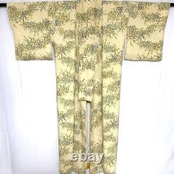 Kimono japonais motif fin soie pure vintage antique Japon 29