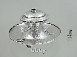 Lampe d'allumage de cigare en argent sterling de collection Tiffany, de style esthétique japonais.