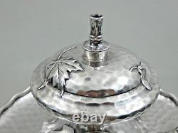 Lampe d'allumage de cigare en argent sterling de collection Tiffany, de style esthétique japonais.