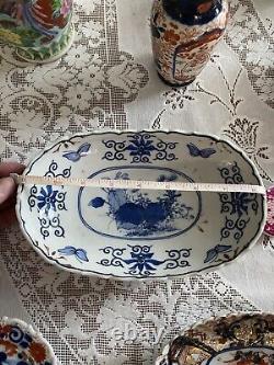 Lot de porcelaine chinoise et japonaise vintage Imari antique. 10 pièces.