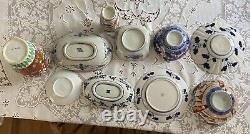 Lot de porcelaine chinoise et japonaise vintage Imari antique. 10 pièces.