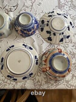 Lot de porcelaine chinoise et japonaise vintage Imari antique. 10 pièces.