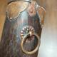 Motif Hammered Vase De Bronze De 7 Pouces Dochu Art Ancien Japonais