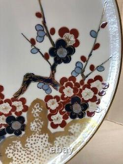 Or Imari Très Fine Antique Japonais Bowl Dish Or Peint À La Main
