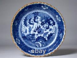 Porcelaine Blanche Et Bleu Japonais Fine Dragon Dish Avec Chinese Ming Dynasty Mark