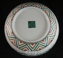 Porcelaine Japonaise Kutani Finely HP Bowl. 10 5/8 Dia. 4 3/8 De Haut. C. Fin 1800