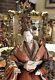 Poupée Impératrice Signée De L'époque Edo Du Japon Ancien Sur Son Support Avec Un Magnifique Costume/coiffe