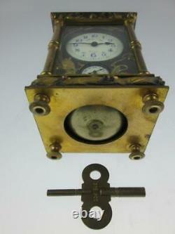 Rare Antique Fine 19ème Siècle Français Horloge Japonaise De Chariot