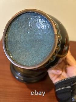 Rare Fine Antique Japanese Meiji Cloisonne Tobacco Jar 
<br/>  
?  
<br/>  Rare Fin Ancien Pot à Tabac Cloisonné Japonais de l'Ère Meiji