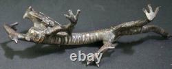 Sculpture de dragon en bronze japonais Ryu 1970, artisanat d'art en cire perdue
