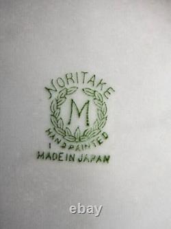 Service à thé en porcelaine fine antique Noritake peint à la main pour 1 personne avec théière, sucrier et crémier, Japon.