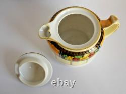 Service à thé pour 1 personne en porcelaine fine antique peinte à la main de Noritake avec théière, crémier et sucrier du Japon