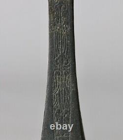 Très Belle Forme Signée Vase De Bronze Japonais Y54