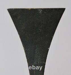 Très Belle Forme Signée Vase De Bronze Japonais Y54