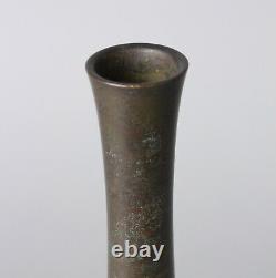 Très Fin Japonais Signé Vase En Bronze Sorori Forme Z64