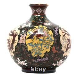 Vase Cloisonne Japonais Extrêmement Fin Att. Namikawa Yasuyuki