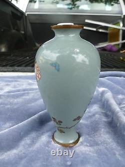 Vase De Cloisonne Japonais Antique Fin De Diminutif Circa 1900 Tel Qu’est