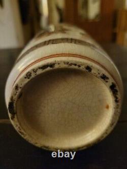 Vase De Satsuma Japonaise D'antiquité Merveilleuse Avec De Beaux Détails Période Meiji, 7