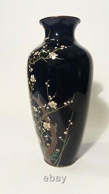 Vase Fin En Fil D'argent Japonais Cloisonne