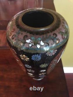 Vase en cloisonné japonais antique du XIXe siècle de 8,5 pouces