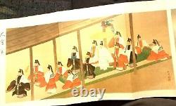 Vintage 1928 Fine Art Scroll Yamaguchi Hoshun 15-foot Imprimé 7 Images Rare Imprimé