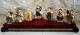 Vintage Ensemble De 7 Figurines Netsuke Finement Détaillées Des Dieux Japonais